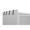 MaseiKar Metal Utility Storage Cabinet with 3 Fluted Flip Doors, 4 Shelves, Heavy-Duty Steel Pantry Cabinet for Kitchen, Garage, Office - 3 of 4