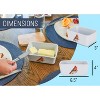 Nat & Jules Dean Crouser Cardinal Watercolor White 6.5 x 4 Ceramic and Bamboo Butter Dish - 2 of 4