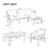 Multi-person Sofa Set with A Small Table, Suitable for Gardens, Backyards, and Balconies. - 3 of 3