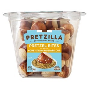 Pretzilla Soft Pretzel Bite Tub with Honey Dijon Mustard Dip Cup - 12.03oz - 1 of 4