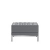 Emma and Oliver Leather Quilted Tufted Living Room/Reception Ottoman - 4 of 4