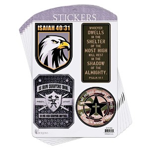 Dicksons Adhesive Sticker Decal for Journaling, Scrapbooking, and Accessory Personalization 3.75 x 4.75 Vinyl Full Armor of God Collection - PACK of 6 - 1 of 1