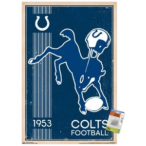 Trends International NFL Indianapolis Colts - Retro Logo 14 Unframed Wall Poster Prints - 1 of 4