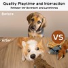 Itopfox 5-Piece Squeaky Crinkle Plush Dog Toys for Small to Large Dogs, No Stuffing Puppy Chew Toys for Boredom Relief - 2 of 4