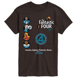 Men's - Marvel - Fantastic Four Scientists Explorers Protectors Heroes Short Sleeve Graphic T-Shirt - 1 of 3