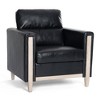 Modern Fabric/PU Upholstered 3 Seater/1 Seater Sofa Couch-ModernLuxe - 2 of 4