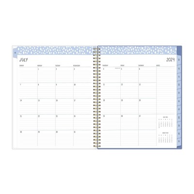 Ildlewild Co. for Blue Sky 2024-25 Weekly/Monthly Planner  11&#34;x8.5&#34; Poly Wirebound Speckled Blue