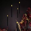 LumaBase Battery-Operated Hanging Black Taper Candles - Set of 6 - 4 of 4