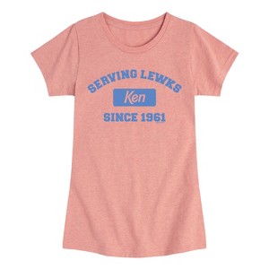 Girls' - Barbie - Ken Serving Lewks Since 1961 Fitted Short Sleeve Graphic T-Shirt - 1 of 4