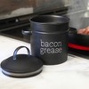 AuldHome Design Bacon Grease Container, Enamelware Can w/ Strainer, Rustic Farmhouse Style Kitchen Storage - 2 of 4