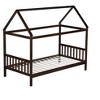 PAGED Twin Size House Shaped Bed Modern Wooden Bed Frame with Headboard and Footboard for Bedroom - 4 of 4