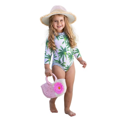 Girls Red Palm Island Two Piece Swimsuit - Mia Belle Girls : Target