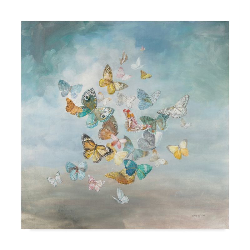 Trademark Fine Art -Danhui Nai 'Beautiful Butterflies' Canvas Art, 2 of 4