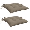 vidaXL Pallet Cushions 2 pcs Taupe 19.7"x19.7"x2.8" Oxford Fabric - 3 of 4