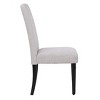 WestinTrends  Upholstered Linen Fabric Dining Chair (Set of 2) - 3 of 4