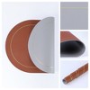 REGALWOVEN Faux Leather Kitchen Washable Heat Resistant Table Placemats 6 Pcs - 2 of 4