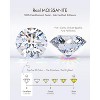Molenia Moissanite Stud Earrings for Women Men: 18K White Gold 925 Sterling Silver Trendy Earrings Dainty Jewelry Gifts - 4 of 4
