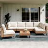 LAUSAINT HOME 7-Piece Wicker Patio Furniture Set Gray - 3 of 4