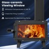 WELLFOR 8" Portable Wood Burning 2 Cook Position Outdoor Fireplace W-11456 Black - 3 of 4