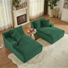 Dolonm 78.8" Double Sofa, Compressed Boneless Sofa Made of Corduroy, Requires No Installation,for Living Rooms Bedrooms - 2 of 4