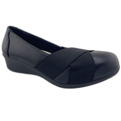 Cherokee Comfort Work Shoe With Elastic Cris-Cross Toe - Great For Wearing All Day