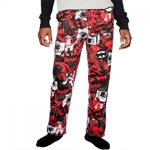 Mens DC Comics Batman Action Panels All Over Print Sleep Pants - 1 of 1