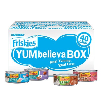 Friskies Yum Believa-Box Surprises Wet Cat Food Variety Pack - 5.5oz/40ct