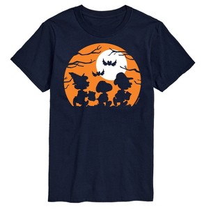 Men's - Peanuts - Trick Or Treat Silhouettes Short Sleeve Graphic T-Shirt - 1 of 4