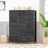Acekool 15-Drawer Dresser - Space-Saving Storage in Charcoal Black - 4 of 4