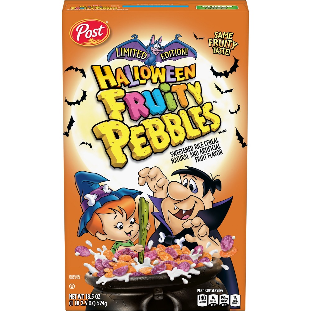 (BBD: Jun-09-2023) Post Halloween Fruity Pebbles Cereal - 18.5oz