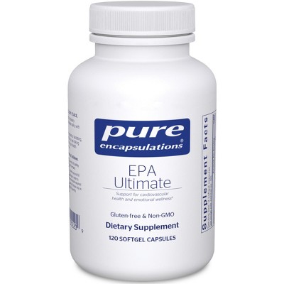 Pure Encapsulations EPA Ultimate - Eco-Friendly Supercritical CO2 Extracted EPA Fish Oil Concentrate - 120 Softgel Capsules