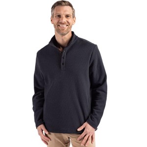 Cutter & Buck Hunts Point Eco Textured Fleece Recycled Mens Snap Pullover - 1 of 2