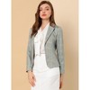 INSPIRE CHIC Women's Notched Lapel Open Front Business Casual Blazer - 4 of 4