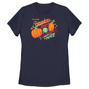 Women's Crayola Pumpkin Spice Everything Nice T-Shirt - 1 of 4