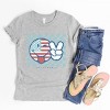 The Juniper Shop SmileyWorld Patriotic Checkered Peace Youth Short Sleeve Tee - 3 of 4