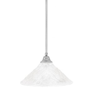 Toltec Lighting Any 1 - Light Pendant in  Brushed Nickel with 16" Italian Bubble Shade - 1 of 1