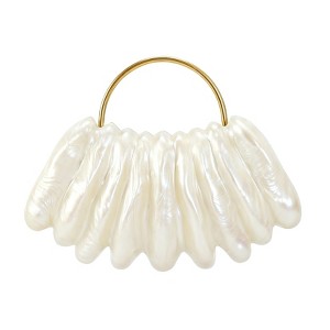 Luxury Acrylic Purses for Women, Unique Shell Shaped Evening Bag with Detachable Chain, for Wedding, Party, Prom, Cocktail, Formal Events - 1 of 4