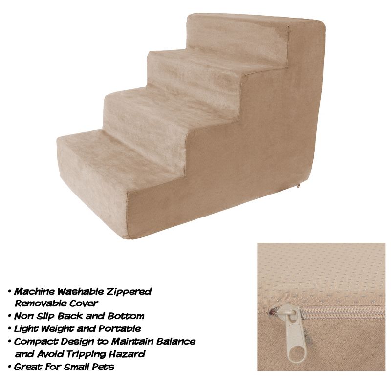 Pet Adobe High Density Foam Stairs for Pets - Tan, 3 of 9
