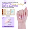 SAVILAND French Press On Nails Long Square 160 Pcs, Thicker Sturdy Matte False Nails with Full Cover Tips - Salon Quality DIY Kit. - 2 of 4