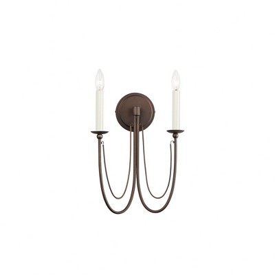 Maxim Lighting Plumette 2 - Light Wall Light in  Chestnut Bronze