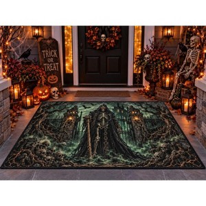 5' x 7' FC Design Halloween Castle Graveyard Bat and Skull