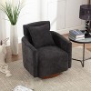 CAVINAS 360 Degree Accent Swivel Chair with Soft Adjustable Backrest Comfy Chair Lounge Chair for Living Room - 2 of 4