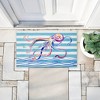 Stupell Industries Brushstroke Octopus on Stripes Printed Outdoor Door Mat, design by Paul Brent, 18"x30" - 4 of 4