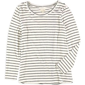 maison Jules Womens Long Sleeve Knit Blouse - 1 of 2