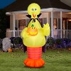 Gemmy Airblown Inflatable Halloween Big Bird Giant Sesame Street , 9 ft Tall, Multicolored - 2 of 4