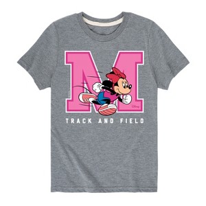Boys' - Disney - Minnie Track And Field Short Sleeve Graphic T-Shirt - 1 of 4