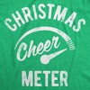 Mens Christmas Cheer Meter Tshirt Funny Holiday Xmas Party Graphic Tee - Crazy Dog Men's T Shirt - 2 of 4