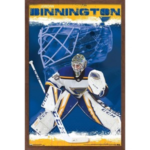 Trends International NHL St. Louis Blues - Jordan Binnington 19 Framed Wall Poster Prints - 1 of 4