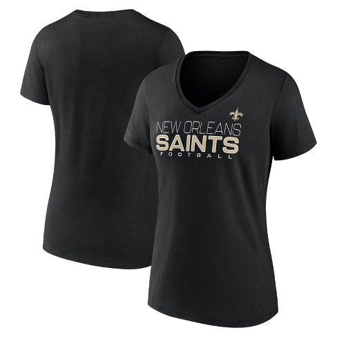 Nfl New Orleans Saints Women s Short Sleeve Core V neck T shirt Target