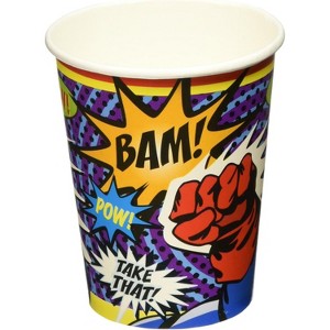 Birthday Express Superhero Party 9 Oz Cups - 8 Pack - 1 of 1